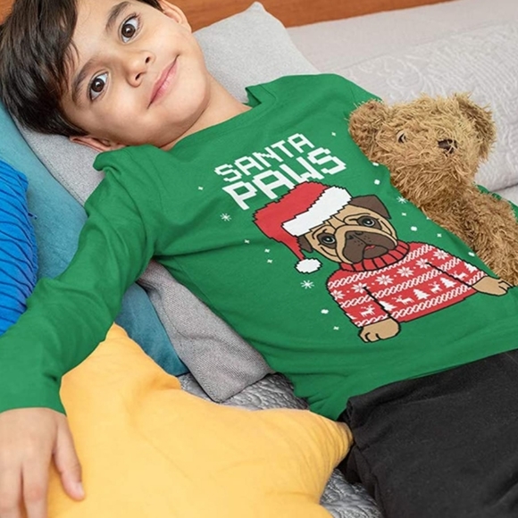 TStars "Santa Paws" long sleeve t-shirt - green - Picture 6 of 7
